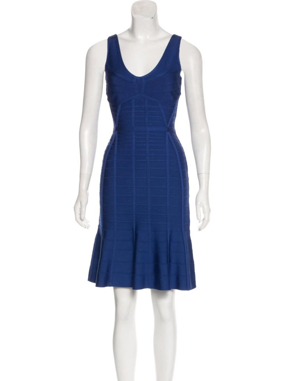✨ NWT Hervé Léger “Christina” Bandage Dress – Blue Sapphire | Size S ✨